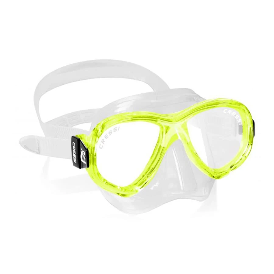 Cressi Perla Kinder Tauchermaske Limettengrün Mit Transparenten Gläsern 3 Cressi Perla Kinder Tauchermaske Limettengrün Mit Transparenten Gläsern