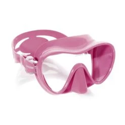 Cressi F1 Tauchermaske Rosa Mit Transparenten Gläsern