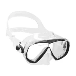 Cressi Estrella Tauchmaske Schwarz Weiß Mit Klaren Gläsern