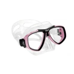 Cressi Focus Rosa-weiße Tauchmaske Mit Klaren Gläsern