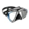 Cressi Big Eyes Scuba Tauchmaske Blau Schwarz Mit Klaren Gläsern -Aqua Style Verkauf cri ads262020 001
