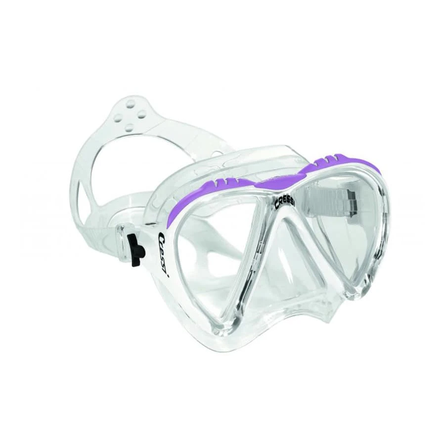 Cressi Lince 2 Tauchmaske Weiß Lila Mit Klarem Glas 3 Cressi Lince 2 Tauchmaske Weiß Lila Mit Klarem Glas