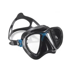 Cressi Evo Big Eyes Scuba Tauchmaske Blau Schwarz Mit Klarglas