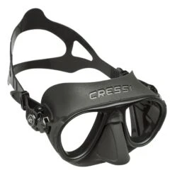 Cressi Calibro Tauchmaske Schwarz Mit Klaren Gläsern