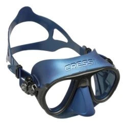 Cressi Calibro Blaue Tauchmaske Mit Klaren Gläsern