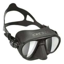 Cressi Calibro Taucherbrille Schwarz Mit Verspiegelten Gläsern