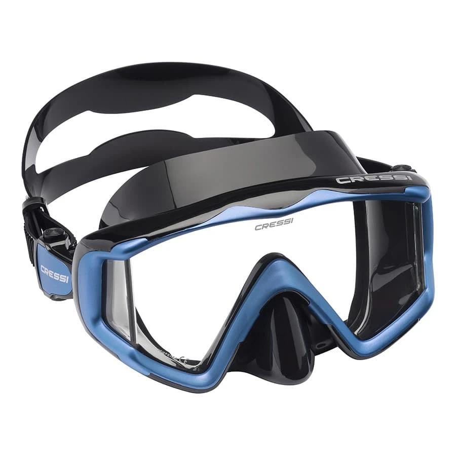 Cressi Liberty Scuba Tauchmaske Schwarz Blau Mit Klarem Glas 3 Cressi Liberty Scuba Tauchmaske Schwarz Blau Mit Klarem Glas