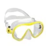 Cressi F-Dual Tauchermaske Gelb Mit Transparenten Gläsern