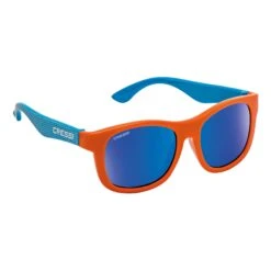 Cressi Teddy Kinder Brille Blau Mit Polarisierten Orangefarbenen Gläsern