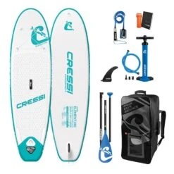 Cressi Isup Element 8'2" Paddle Surf Board Set Aufblasbar Grün