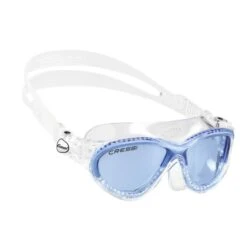 Schwimmbrille Cressi Cobra Weiß Mit Klaren Gläsern Blau Kinderbrille Blau