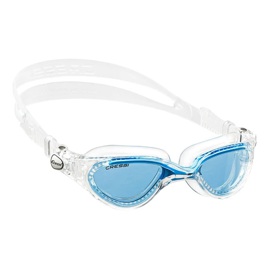 Cressi Flash Schwimmbrille Weiß Mit Transparenten Blauen Gläsern 3 Cressi Flash Schwimmbrille Weiß Mit Transparenten Blauen Gläsern