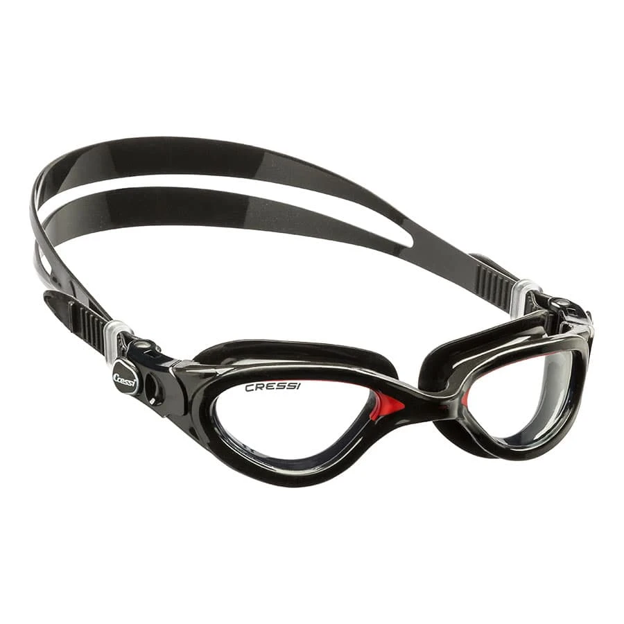 Cressi Flash Schwimmbrille Schwarz Mit Transparenten Gläsern 3 Cressi Flash Schwimmbrille Schwarz Mit Transparenten Gläsern