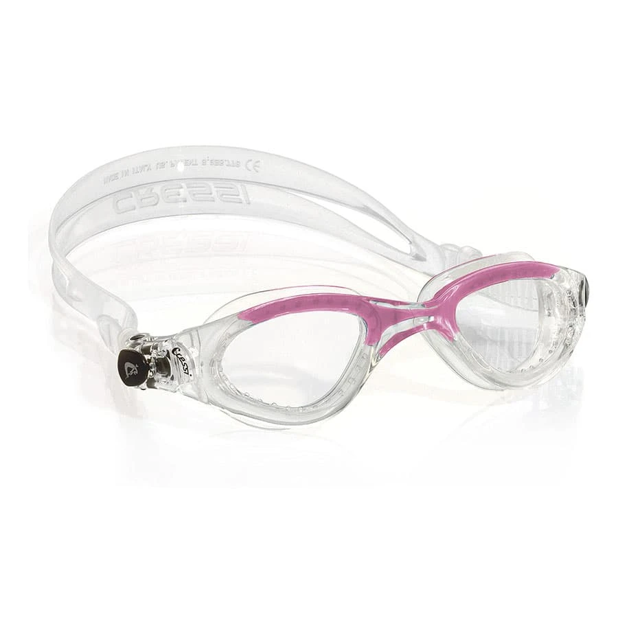 Cressi Flash Medium Schwimmbrille Weiß/rosa Mit Transparenten Gläsern 3 Cressi Flash Medium Schwimmbrille Weiß/rosa Mit Transparenten Gläsern