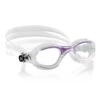 Cressi Flash Medium Schwimmbrille Weiß/lila Mit Transparenten Gläsern -Aqua Style Verkauf cri fde203041 001