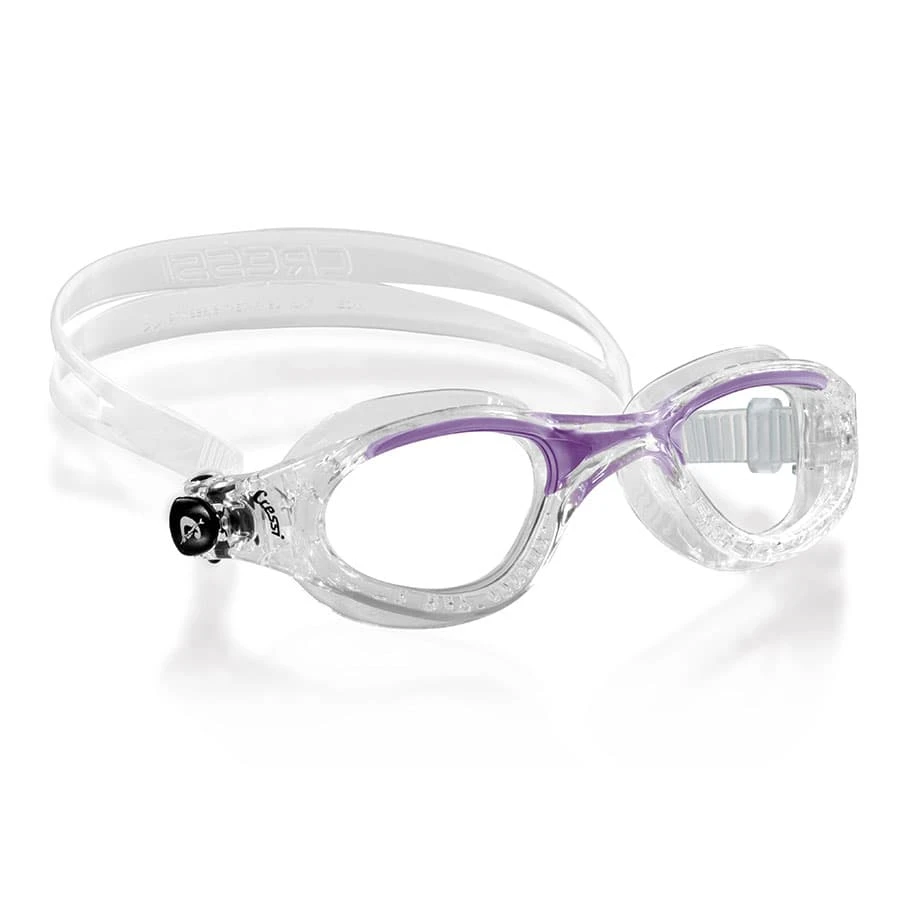 Cressi Flash Medium Schwimmbrille Weiß/lila Mit Transparenten Gläsern 3 Cressi Flash Medium Schwimmbrille Weiß/lila Mit Transparenten Gläsern