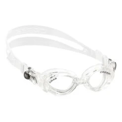 Cressi Crab Schwimmbrille Weiß Mit Transparenten Gläsern