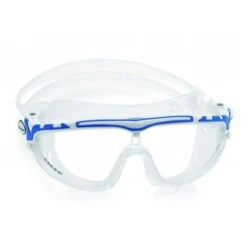 Cressi Skylight Schwimmbrille Weiß/blau Mit Transparenten Gläsern