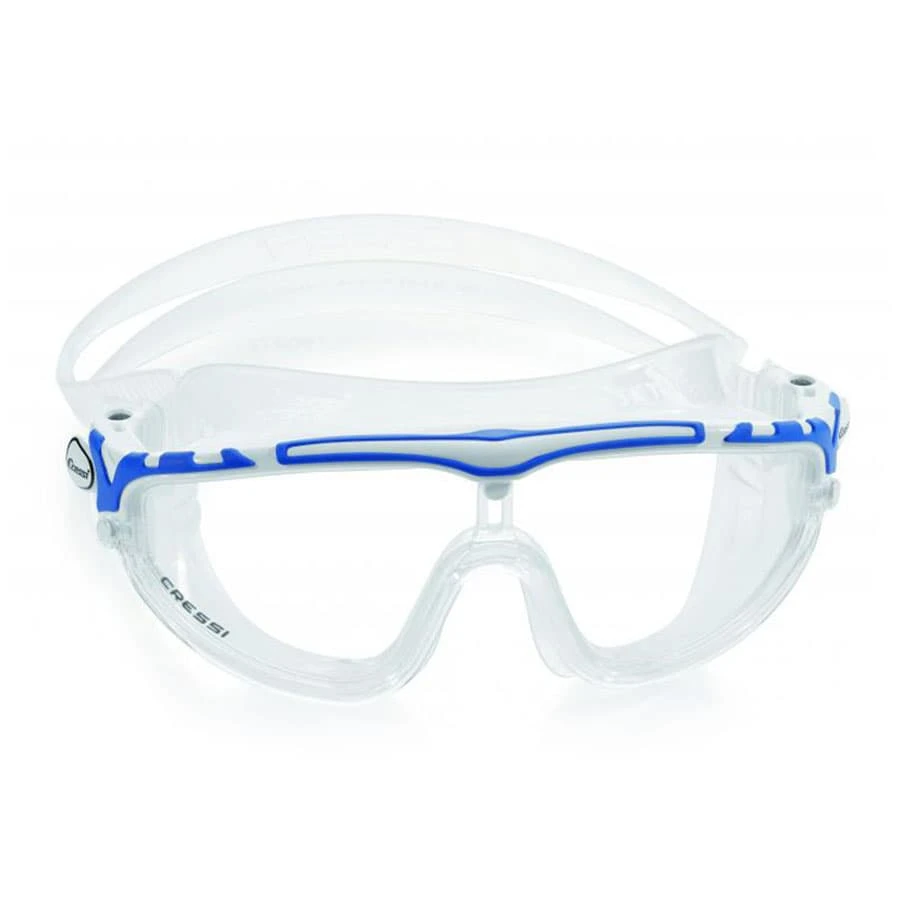 Cressi Skylight Schwimmbrille Weiß/blau Mit Transparenten Gläsern 3 Cressi Skylight Schwimmbrille Weiß/blau Mit Transparenten Gläsern