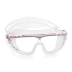 Cressi Skylight Schwimmbrille Weiß/rosa Mit Transparenten Gläsern