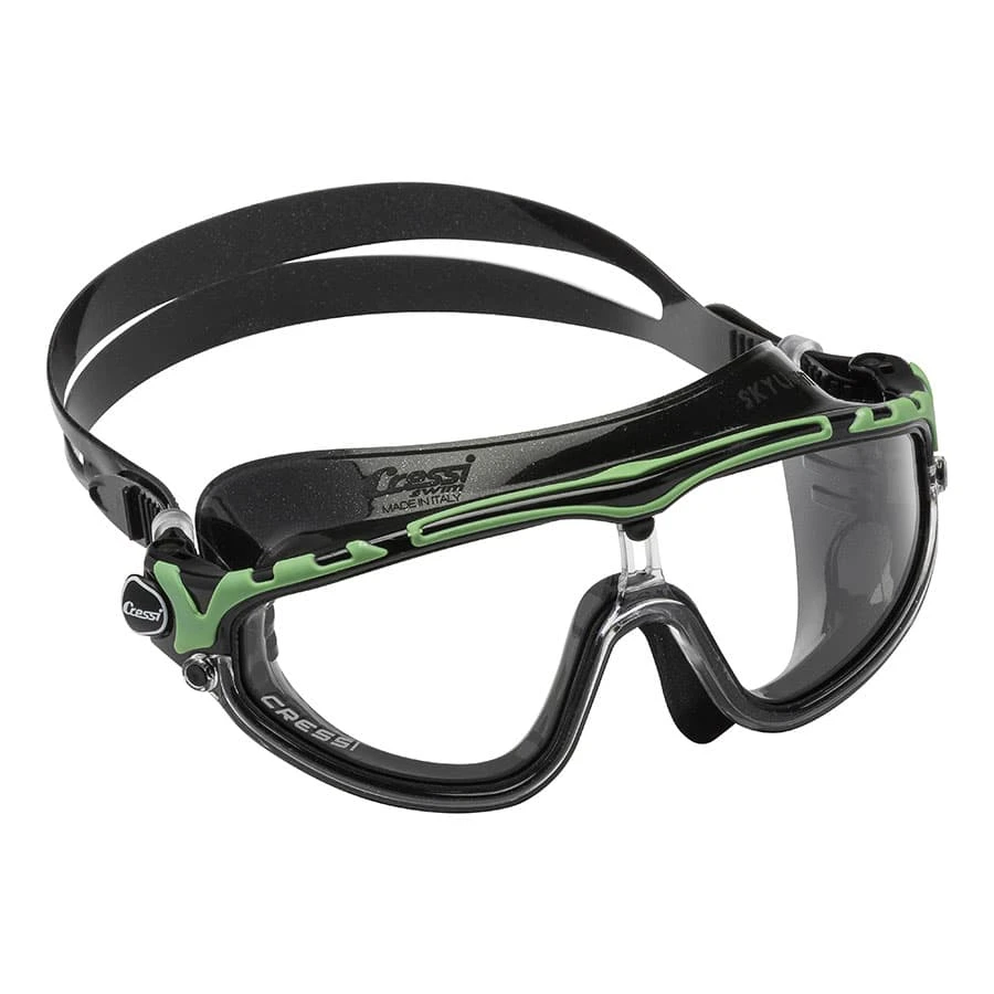 Cressi Skylight Schwimmbrille Schwarz/grün Mit Transparenten Gläsern 3 Cressi Skylight Schwimmbrille Schwarz/grün Mit Transparenten Gläsern