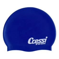 Cressi Silikon Schwimmkappe Elektrisch-blau