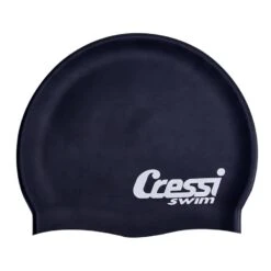 Cressi Silikon Schwimmkappe Dunkelblau
