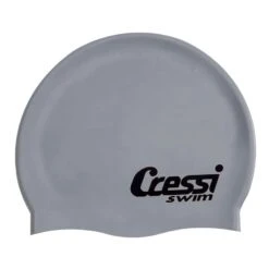 Cressi Silikon Schwimmkappe Grau/silber