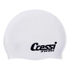 Cressi Silicona Kinder Badekappe Weiß